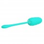 PRETTY LOVE HUEVO VIBRADOR CON TEXTURA MARINA RECARGABLE VERDE AGUA