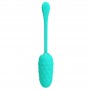PRETTY LOVE HUEVO VIBRADOR CON TEXTURA MARINA RECARGABLE VERDE AGUA
