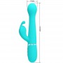 PRETTY LOVE DEJON VIBRADOR RABBIT 3 EN 1 MULTIFUNCIoN VERDE AGUA