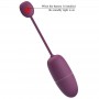 PRETTY LOVE NYMPH HUEVO VIBRADOR CONTROLADO POR APP LILA