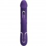 PRETTY LOVE KAMPAS VIBRADOR RABBIT 3 EN 1 MULTIFUNCIoN CON LENGUA VIOLETA