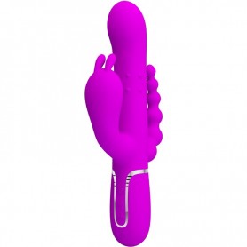 PRETTY LOVE CAMMY TRIPLE VIBRADOR MULTIFUNCIoN 4 EN 1 ROSA