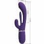 PRETTY LOVE SHANIA TRIPLE VIBRADOR RABBIT MULTIFUNCIoN MORADO