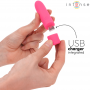 INTENSE SYMONE BALA VIBRADORA RECARGABLE POR USB 8 VIBRACIONES ROSA 10 X 22 CM