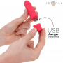 INTENSE SYMONE BALA VIBRADORA RECARGABLE POR USB 8 VIBRACIONES ROJO 10 X 22 CM