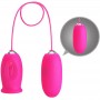 PRETTY LOVE DAISY HUEVO VIBRADOR LENGUA ESTIMULADORA DE CLiTORIS ROSA