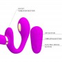PRETTY LOVE THUNDERBIRD VIBRADOR DOBLE STRAP ON CONTROL REMOTO MORADO