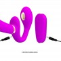 PRETTY LOVE THUNDERBIRD VIBRADOR DOBLE STRAP ON CONTROL REMOTO MORADO