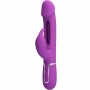 PRETTY LOVE KAMPAS VIBRADOR RABBIT MULTIFUNCIoN 3 EN 1 MORADO
