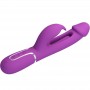 PRETTY LOVE KAMPAS VIBRADOR RABBIT MULTIFUNCIoN 3 EN 1 MORADO