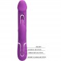 PRETTY LOVE KAMPAS VIBRADOR RABBIT MULTIFUNCIoN 3 EN 1 MORADO