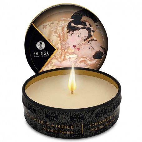 SHUNGA MINI CARESS BY CANDELIGHT VELA MASAJE VAINILLA 30 ML