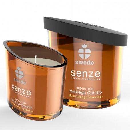 SWEDE SENZE SEDUCTION VELA MASAJE CLAVO NARANJA LAVANDA