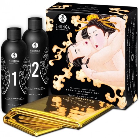 SHUNGA GEL DE MASAJE ERoTICO CUERPO A CUERPO ORIENTAL MELoN MANGO