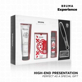 BRUMA XPERIENCE KIT TENTACIoN DULCE FRESA CON POTENCIADOR DE ORGASMOS