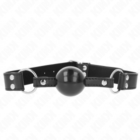 KINK MORDAZA DE BOLA 4 CM SUAVE Y SoLIDA CON CORREA DE POLIPIEL 62 x 25 CM AJUSTABLE 42 58 CM