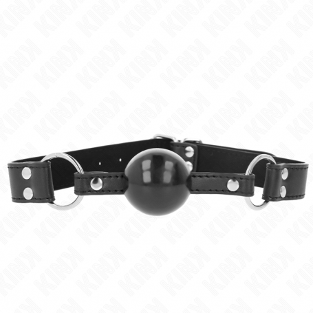KINK MORDAZA DE BOLA 4 CM SUAVE Y SoLIDA CON CORREA DE POLIPIEL 62 x 25 CM AJUSTABLE 42 58 CM