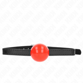 KINK MORDAZA DE BOLA 4 CM SoLIDA SIMPLE ROJO 65 x 15 CM