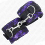 KINK MUNEQUERAS CORTAS DE ENCAJE TERCIOPELO Y UNIoN DE NYLON VIOLETA NEGRO 23 X 65 CM