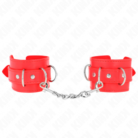 KINK MUNEQUERAS CON 3 ANILLAS EN D AJUSTABLE ROJO 175 25 CM X 6 CM