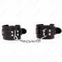 KINK MUNEQUERAS NEGRO CON DETALLES EN ROJO AJUSTABLE 20 28 CM X 55 CM