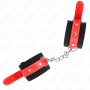 KINK MUNEQUERAS DE NYLON NEGRO CON CORREA POLIPIEL ROJO AJUSTABLE 19 24 CM X 55 CM