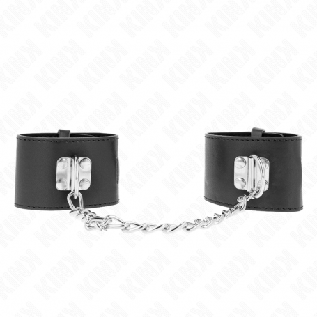 KINK MUNEQUERAS FIJAS CON CADENA 30 CM Y CIERRE CANDADO NEGRO AJUSTABLE 16 23 CM X 55 CM