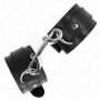 KINK MUNEQUERAS SIMPLES CON FILA DE REMACHES NEGRO AJUSTABLE 17 28 CM X 5 CM