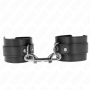 KINK MUNEQUERAS SIMPLES CON FILA DE REMACHES Y HEBILLA GRANDE NEGRO AJUSTABLE 17 28 CM X 5 CM