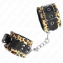 KINK MUNEQUERAS DE CUERO ESTILO LEOPARDO AJUSTABLE 18 29 CM X 55 CM