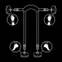 FETISH SUBMISSIVE POSICIoN MASTER CON 4 ESPOSAS CON FORRO DE NEOPRENO