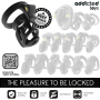 ADDICTED TOYS LOCKED GILDEN CAGE JAULA PARA PENE DE SILICONA 85 CM