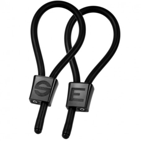 ELECTRASTIM PRESTIGE ELECTRA LOOPS ANILLOS DE PENE AJUSTABLES NEGRO