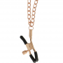 BEGME BLACK EDITION COLLAR CON CADENAS Y PINZAS PEZONES CON FORRO DE NEOPRENO
