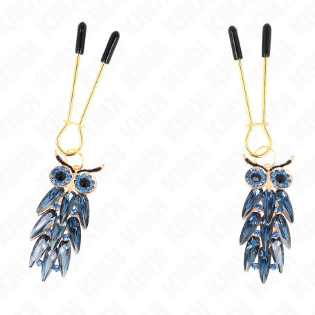 KINK PINZAS PARA PEZONES CON COLGANTE DE BuHO 6 CM