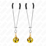 KINK PINZAS PARA PEZONES FINA CON CASCABEL DORADO 7 CM
