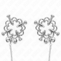 KINK PINZAS PARA PEZONES FLOR METaLICA CON CADENA