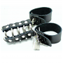 OHMAMA FETISH JAULA PENE CON ANILLAS METALICAS Y CORREAS PIEL
