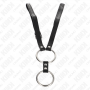 KINK ANILLO PENE DOBLE METAL 38 CM A 5 CM CON CINTURoN DE POLIPIEL 112 CM