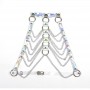 SUBBLIME 953737 ARNeS DE PECHO CON ANILLOS Y CADENAS PLATA TALLA uNICA