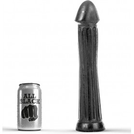 ALL BLACK PLUG DILDO 31 CM