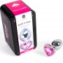 SECRETPLAY METAL BUTT PLUG CORAZoN FUCSIA TALLA S 7 CM