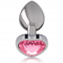 INTENSE PLUG ANAL METAL ALUMINIO CORAZoN ROSA TALLA L