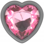 INTENSE PLUG ANAL METAL ALUMINIO CORAZoN ROSA TALLA L