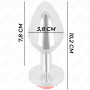 KINK PLUG ANAL ROSA ROJA TALLA L