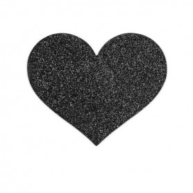 BIJOUX INDISCRETS PEZONERAS FLASH CORAZoN NEGRO