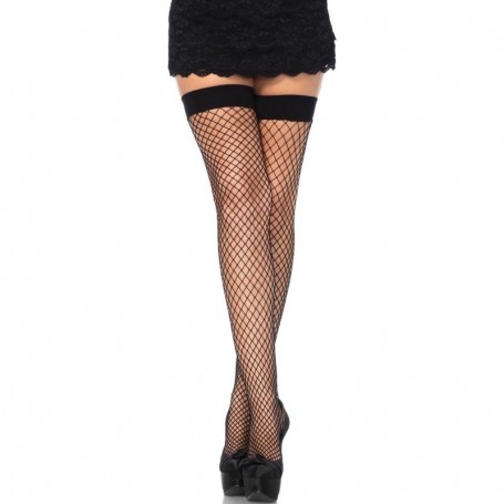 LEG AVENUE MEDIAS EN RED NEGRAS TALLA uNICA