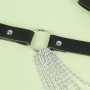 SUBBLIME CINTURoN DE CADENAS CUERO NEGRO TALLA uNICA
