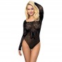 SUBBLIME 952051 BODY DE REJILLA CON MANGA LARGA Y HOMBROS DESCUBIERTOS NEGRO TALLA uNICA
