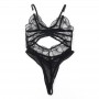SUBBLIME 955229 BODY TRANSPARENTE CON ENCAJE HUECO NEGRO L XL